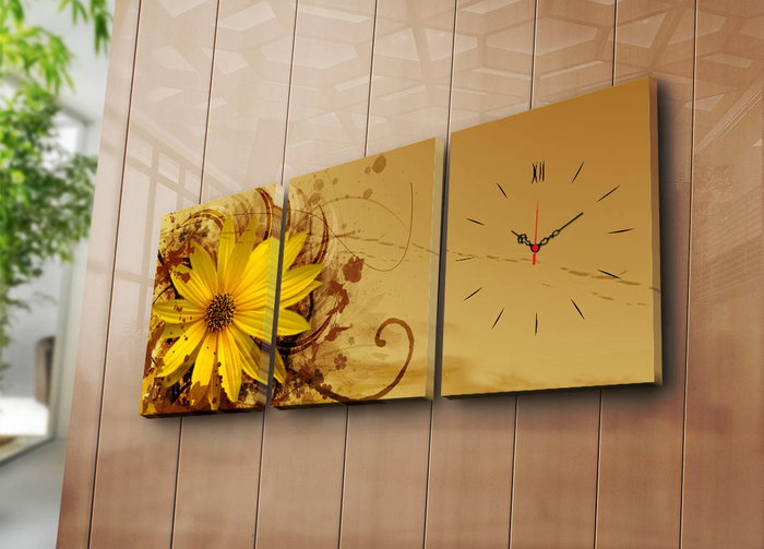 Wallity Reloj de Pared de Lienzo Decorativo 3P3040CS-7 (3 Piezas) Wallity Reloj de Pared de Lienzo Decorativo 3P3040CS-7 (3 Piezas)